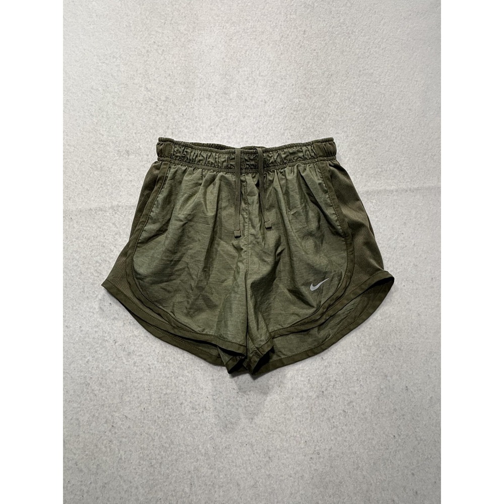 Nike Running Shorts Womens XS Green Dri-FIT 3" Inseam Lined Lightweight Athletic